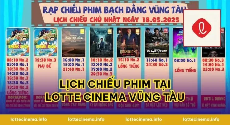 Lịch Chiếu Phim Tại Lotte Cinema Vũng Tàu